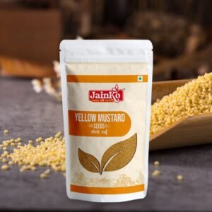 Jainko Yellow Mustard Seeds (Peeli Rai) – Premium Quality | 99% Pure | Natural Whole Mustard Seeds