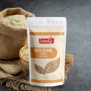 Jainko White Sesame Seeds (Safed Til) – Premium Quality | 99% Pure | Natural & Hygienically Packed